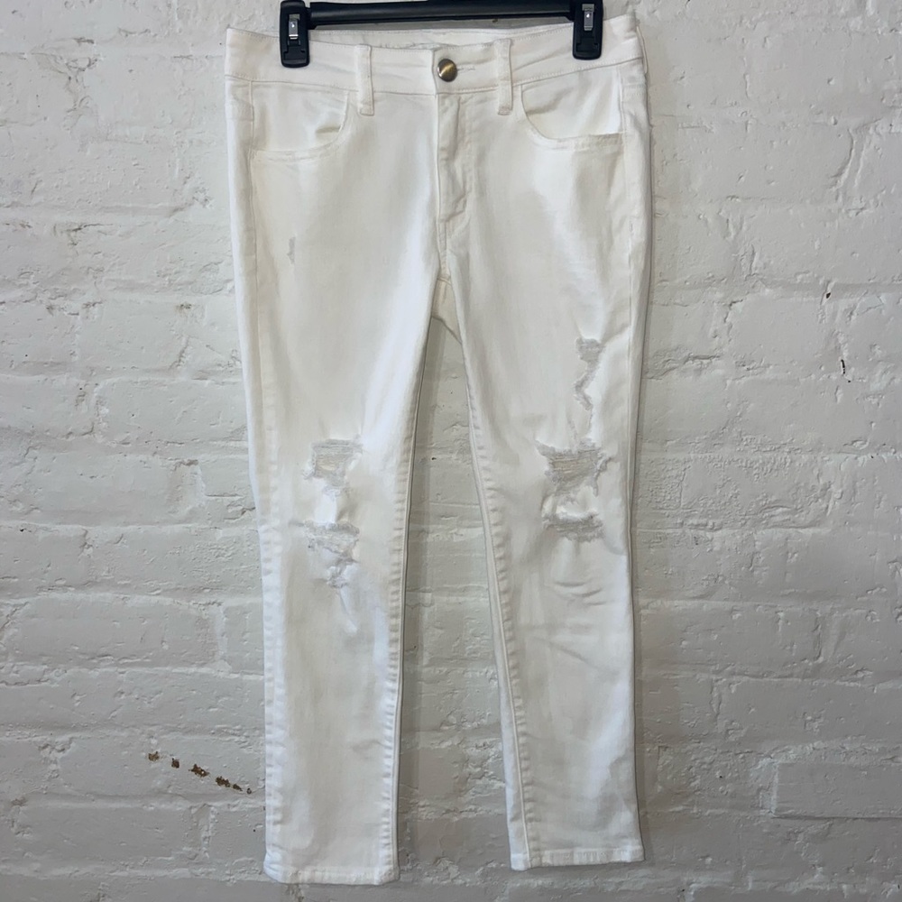 Distressed Jegging Crop
